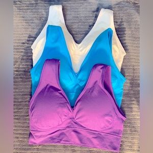 Size small ohlyah Women's Seamless Wire-Free Pull-On Bras with Removable Pads